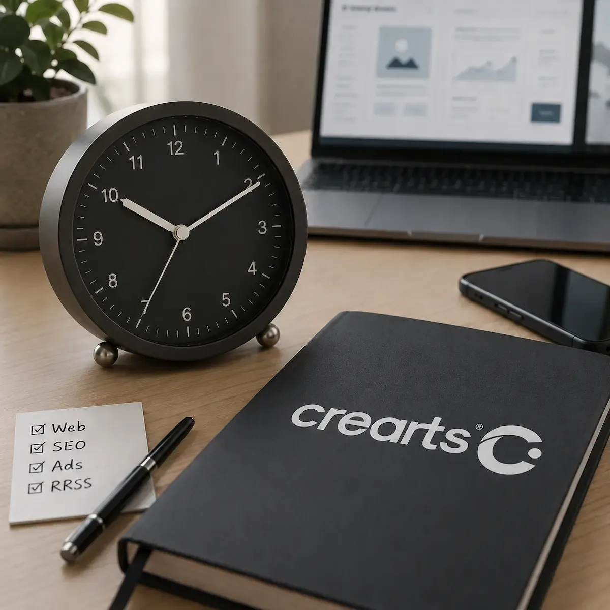 Bolsa de horas de diseño web y marketing de Crearts