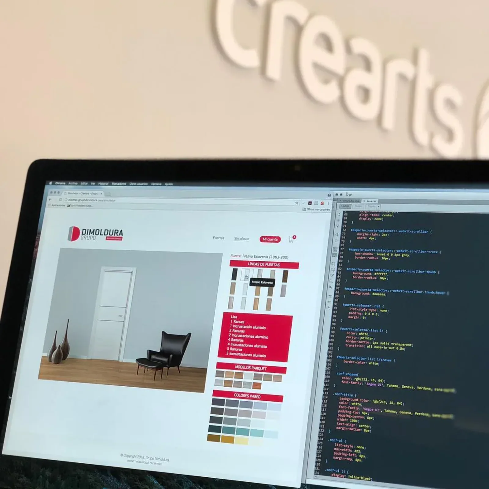 Grupo Dimoldura — proyecto Crearts